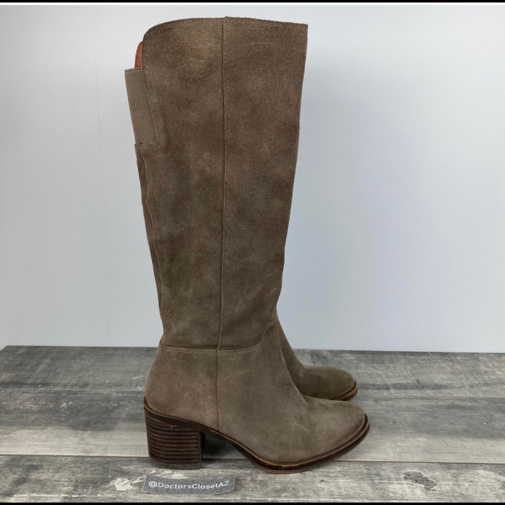 Lucky Brand LK-Ritten Riding Boot Brindle Taupe